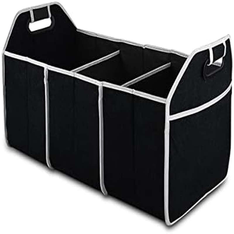 Car Trunk Organizer Foldable Storage Box - Organizzatore Portatile Pieghevole a 3 Scomparti