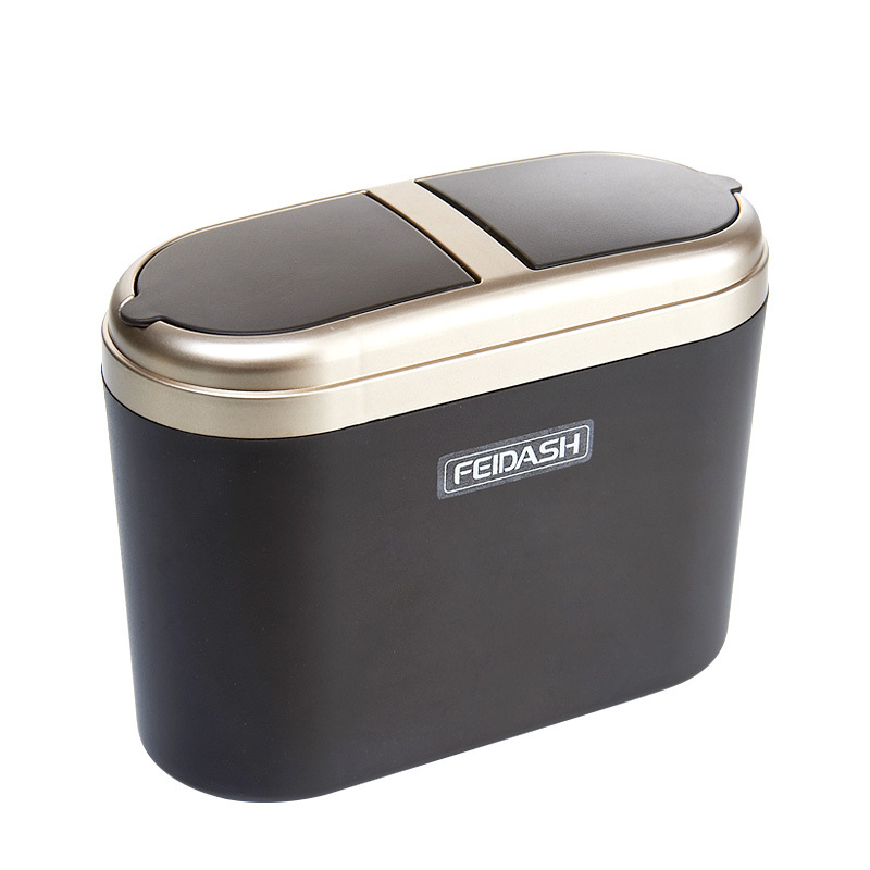 Waterproof Car Trash Can With Lid - Pattumiera per auto portatile in plastica