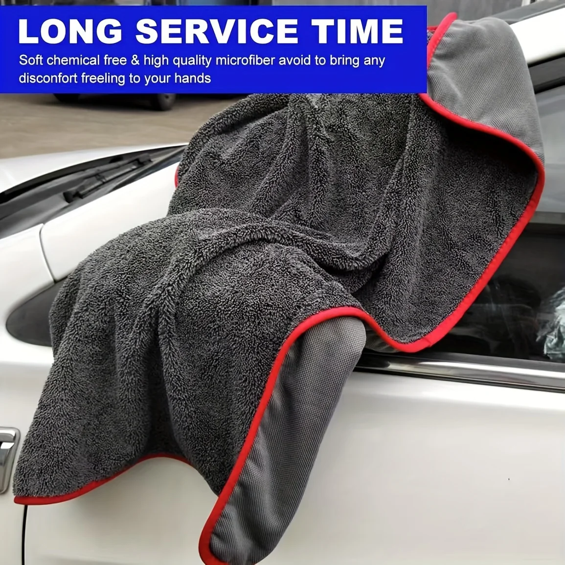 Microfiber Car Drying Towel Super Absorbent - Panno in Microfibra per Auto, Asciugamano