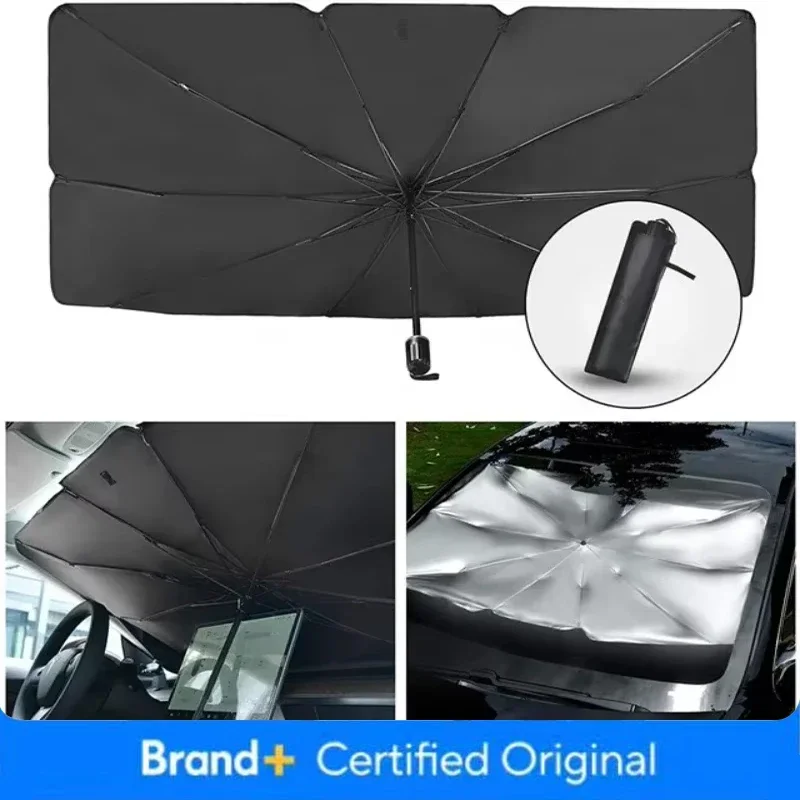 Ombrello Retrattile Anti-UV pe - Car Sunshade Windshield Umbrella Foldable recensione e prezzo