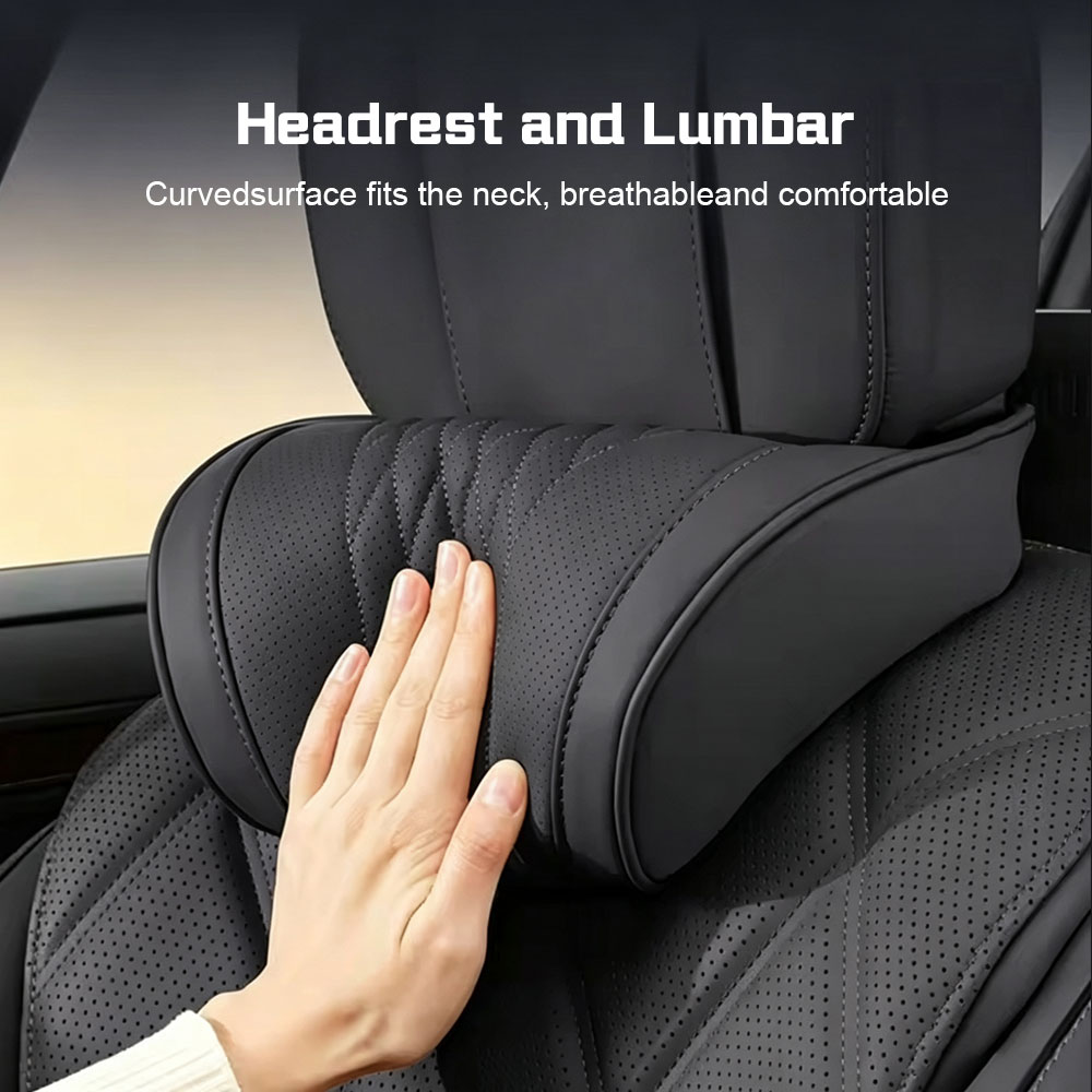 Cuscino per il collo in memory - Memory Foam Car Neck Pillow Lumbar Support recensione e prezzo