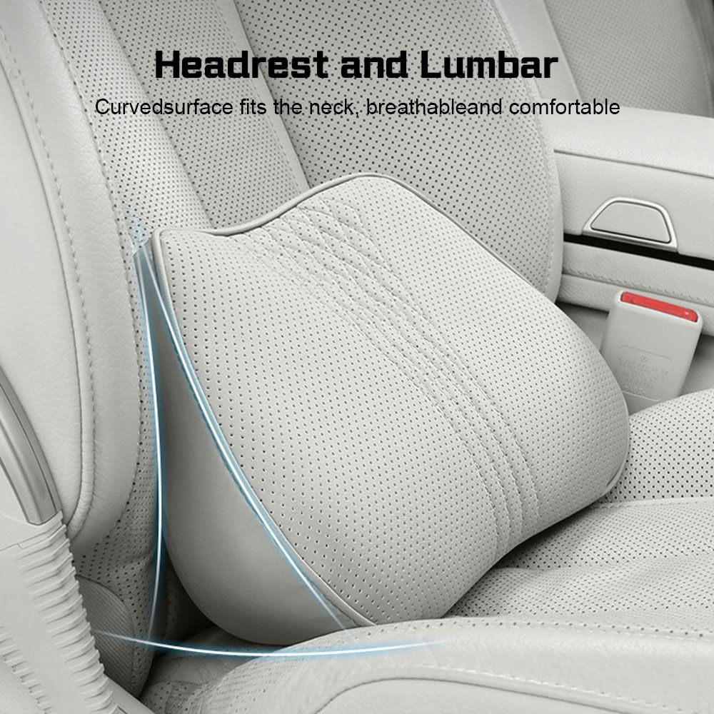 Cuscino per il collo in memory - Memory Foam Car Neck Pillow Lumbar Support recensione e prezzo