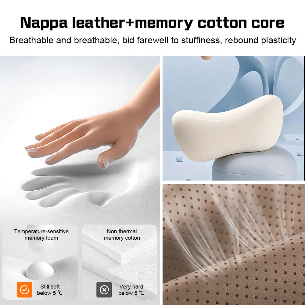 Cuscino per il collo in memory - Memory Foam Car Neck Pillow Lumbar Support recensione e prezzo